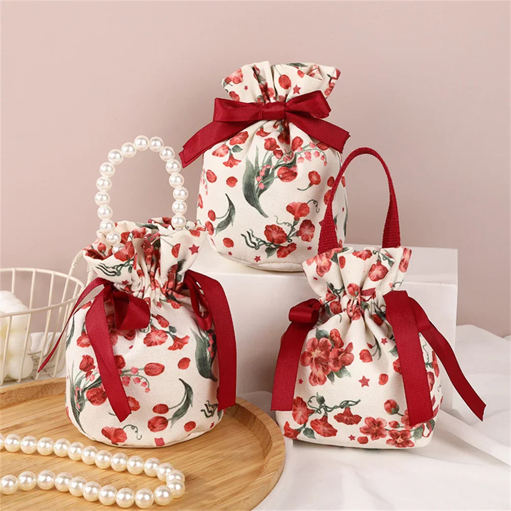 Canvas Drawstring Candy Gift Bags – Wedding & Party Favours