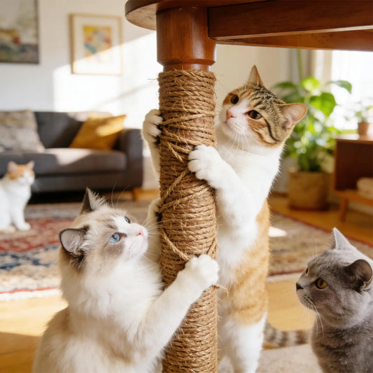 Natural Sisal Rope Cat Scratcher Replacement Wrap – 164 ft Cat Scratcher Rope Peaceful Pleasures Health and Wellness