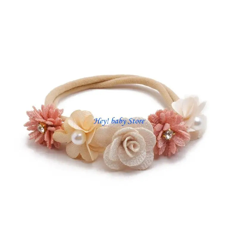 Artificial Flower Baby Headband | Newborn Photo Prop Gift