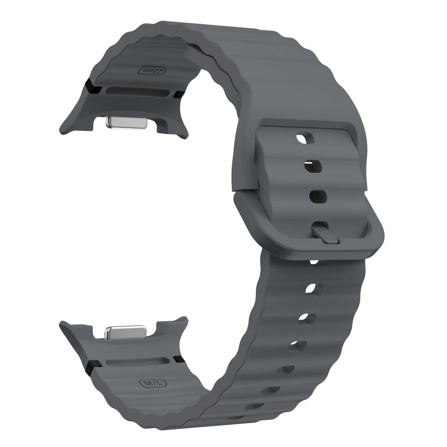 Silicone Sport Band for Samsung Galaxy Watch 8 40mm 44mm Classic 46mm Peaceful Pleasures Health and Wellness space gray galaxy watch 8 44mm