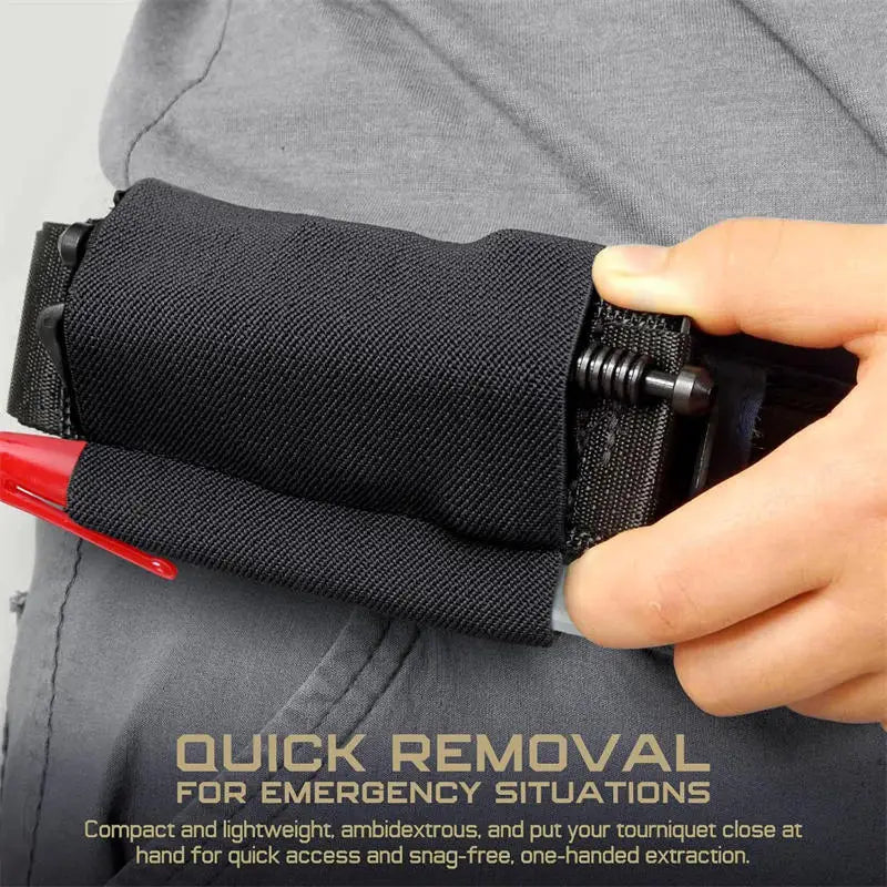 TQ Tourniquet Holder Strap Tactical Belt Attachment Portable Elastic Fastening Loop for Outdoor Emergency First Aid Kit Peaceful Pleasures Health and Wellness