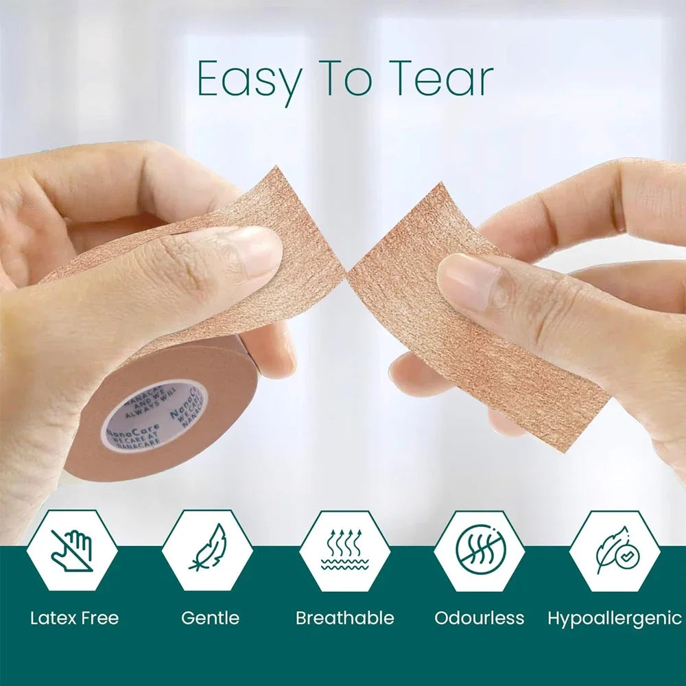 10-Roll Non-Woven Nose Tape | Rhinoplasty & Wound Care Medical Adhesive Tape Peaceful Pleasures Health and Wellness
