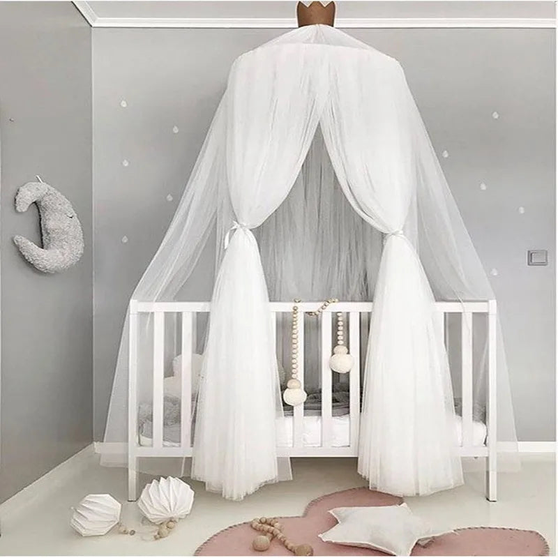 Battilo Round Dome Bed Canopy Mosquito Net for Kids & Baby