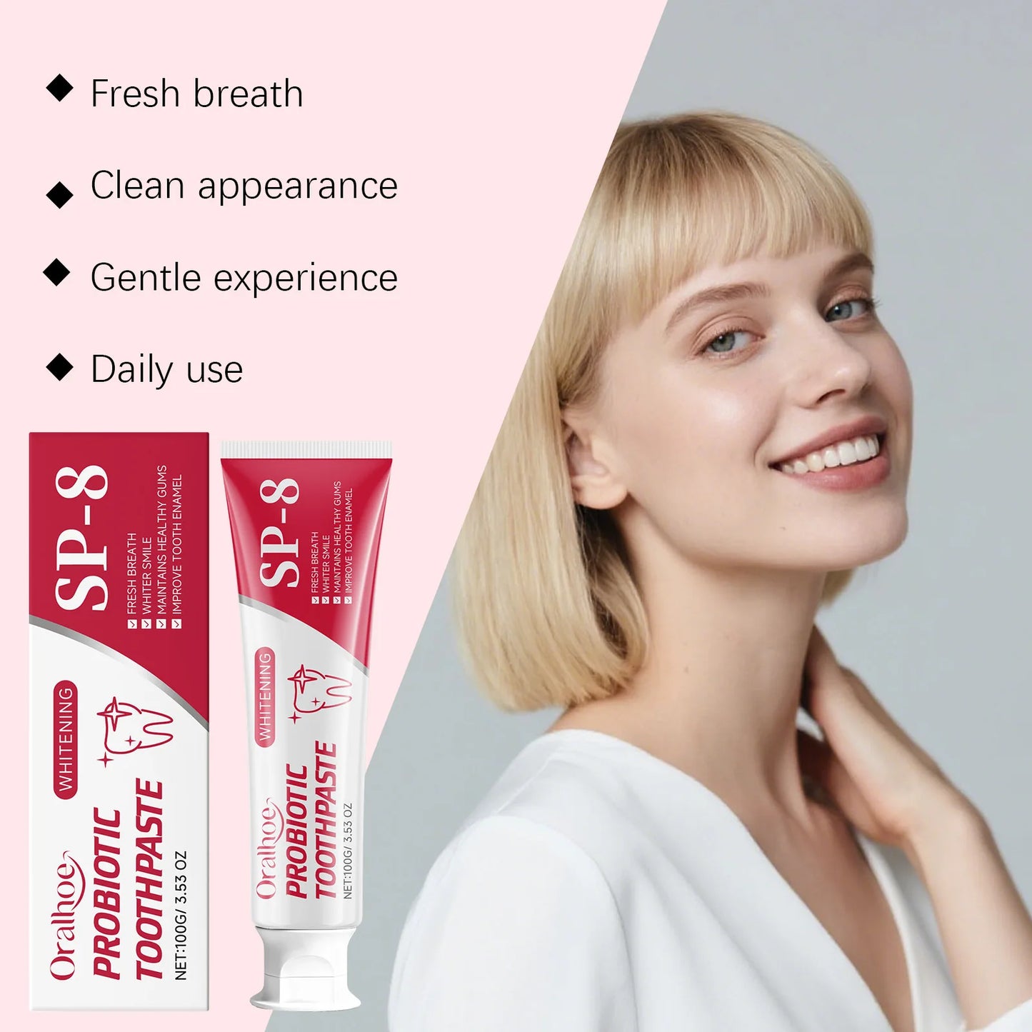 Oralhoe Probiotic Toothpaste | Enamel, Gums & Fresh Breath