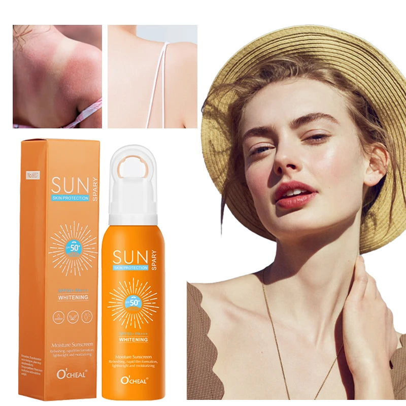 O‘cheal 150ml Sunscreen Spray Anti-aging Anti Wrinkle Moisturizing Whitening Sunscreen Spray Facial Body Neck Skin Care Cream Peaceful Pleasures Health and Wellness Default Title