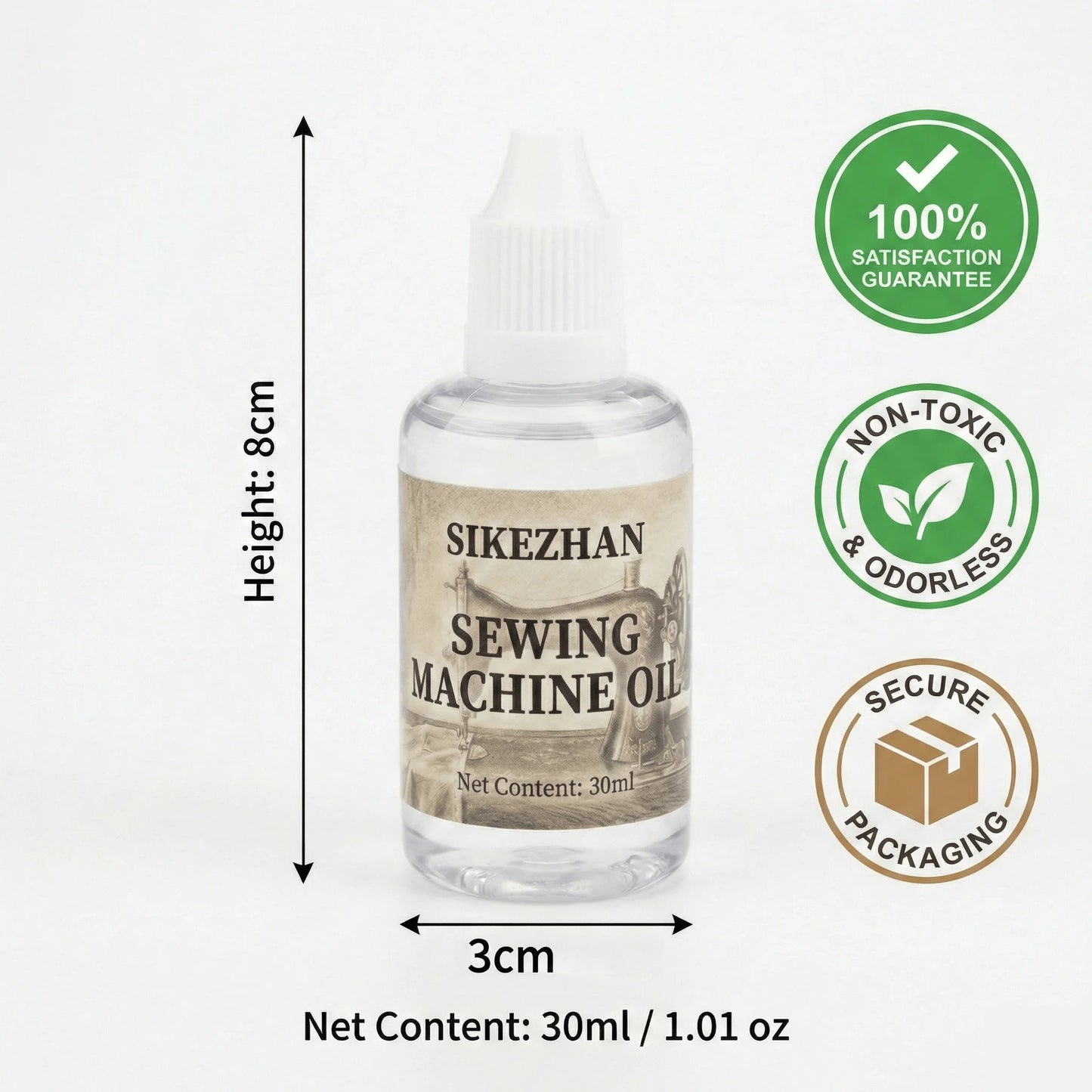 Universal Sewing Machine Oil High-Temp Lubricant for Door Hinges, Locks, Garage & Fans - Anti-Rust Household Maintenance Lube Peaceful Pleasures Health and Wellness