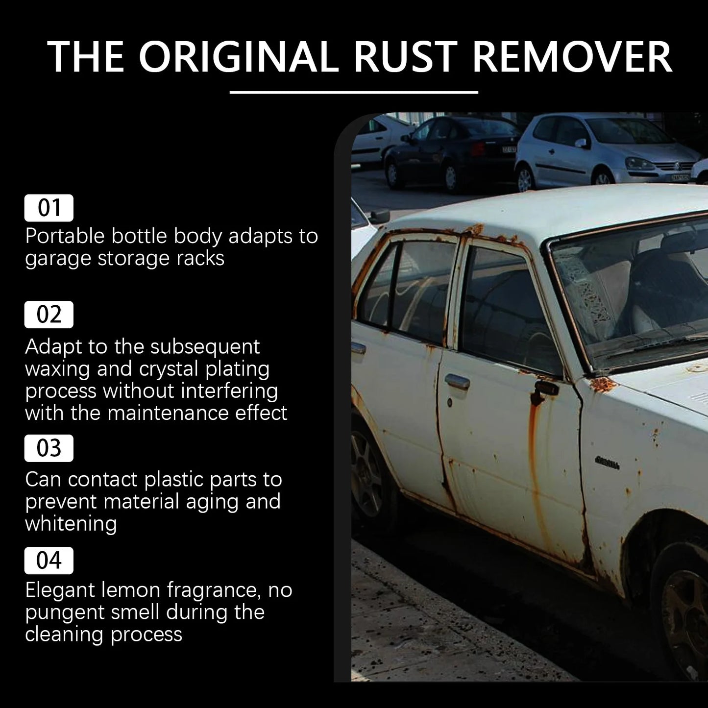 Rayhong Car Rust Removal Spray 30ml – Metal Gloss Restorer