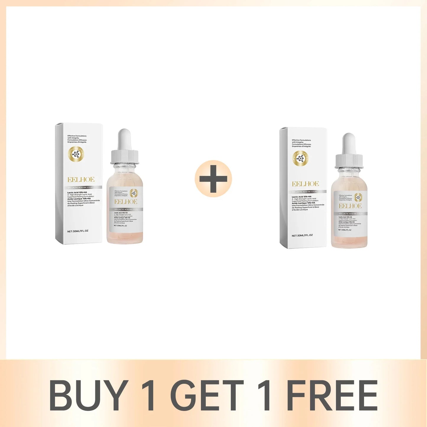 EELHOE Hyaluronic Acid & Lactic Acid Face Serum 30ml