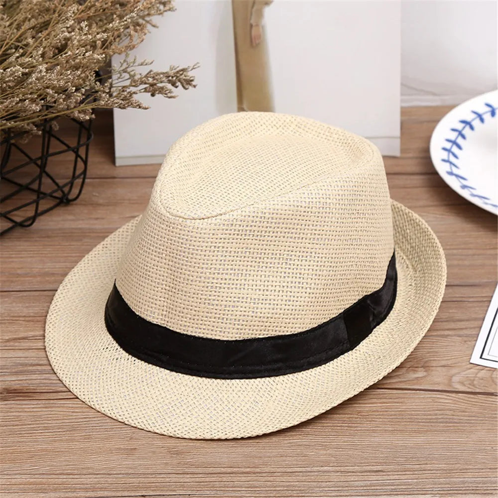 Kids Large Brim Straw Sun Hat – Beach Panama Summer Hat