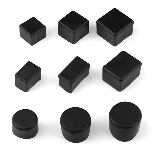 4-Pack Square Chair Leg Caps | Non-Slip Floor Protectors Furniture Leg Caps Peaceful Pleasures Health and Wellness