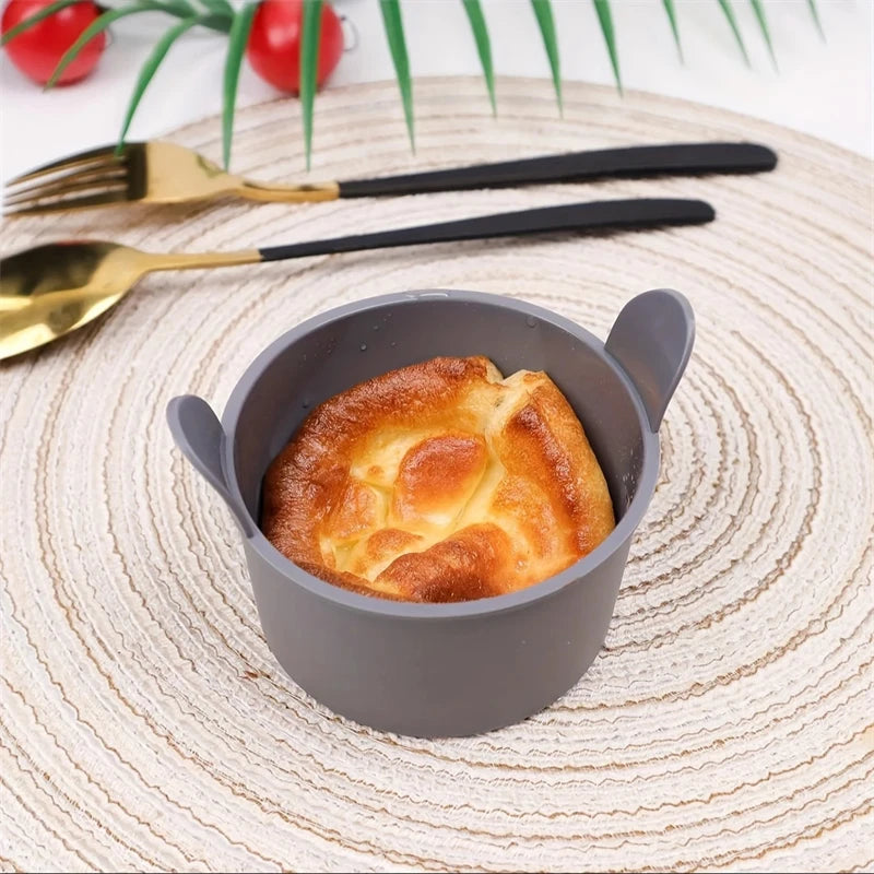 4pcs Air Fryer Silicone Egg Poacher Cups Silicone Egg Cooker Mold Baking Custard Tart Pie Cake Desserts Maker Silicone Basket Peaceful Pleasures Health and Wellness