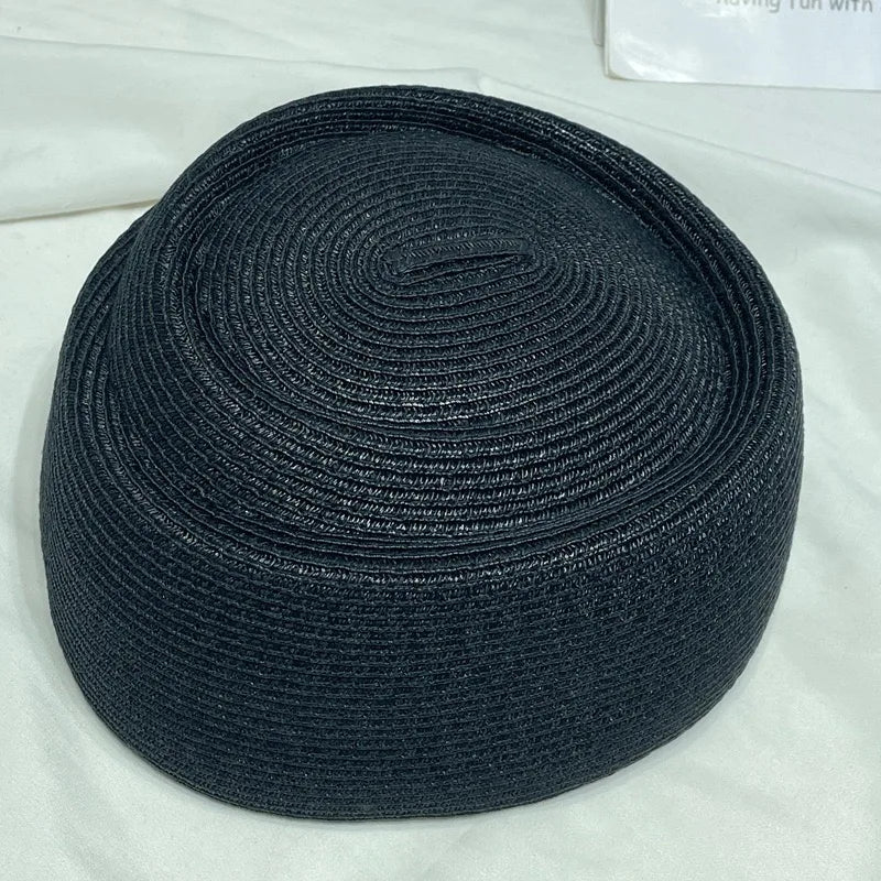 Women's Straw Beret Sun Hat | French Fedora Spring Summer Cap