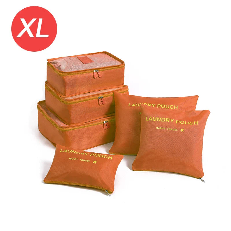 6-Piece Travel Packing Cubes Set | Luggage Organizer Bags