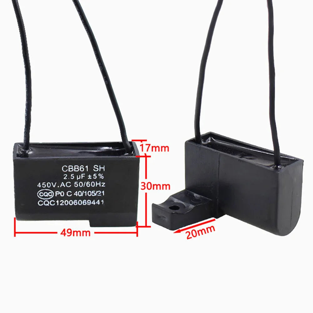 CBB61 2.5µF 450V Fan Starting Capacitor – Ceiling & Table Fans