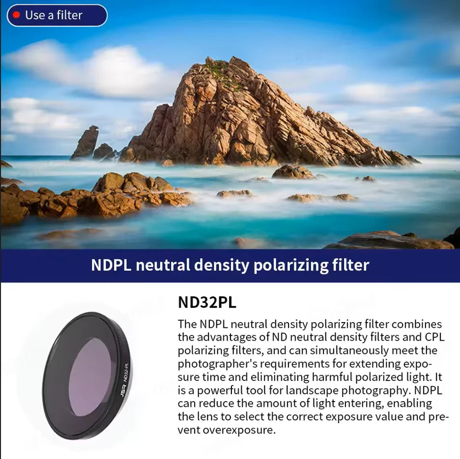 Insta360 GO Ultra Glass Filters – CPL, ND8–ND64, UV & Soft Black