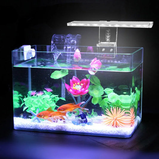 LED Fish Tank Aquarium Light 2W 5V Lamp Strip Super-bright Fish Tank Lamps for Small to Medium Size Aquariums Peaceful Pleasures Health and Wellness
