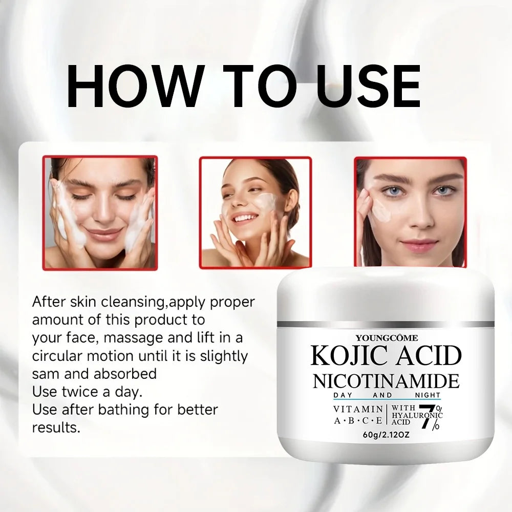Kojic Acid & Nicotinamide Face Cream – Anti-Aging Moisturiser Anti-Aging Face Cream Peaceful Pleasures Health and Wellness