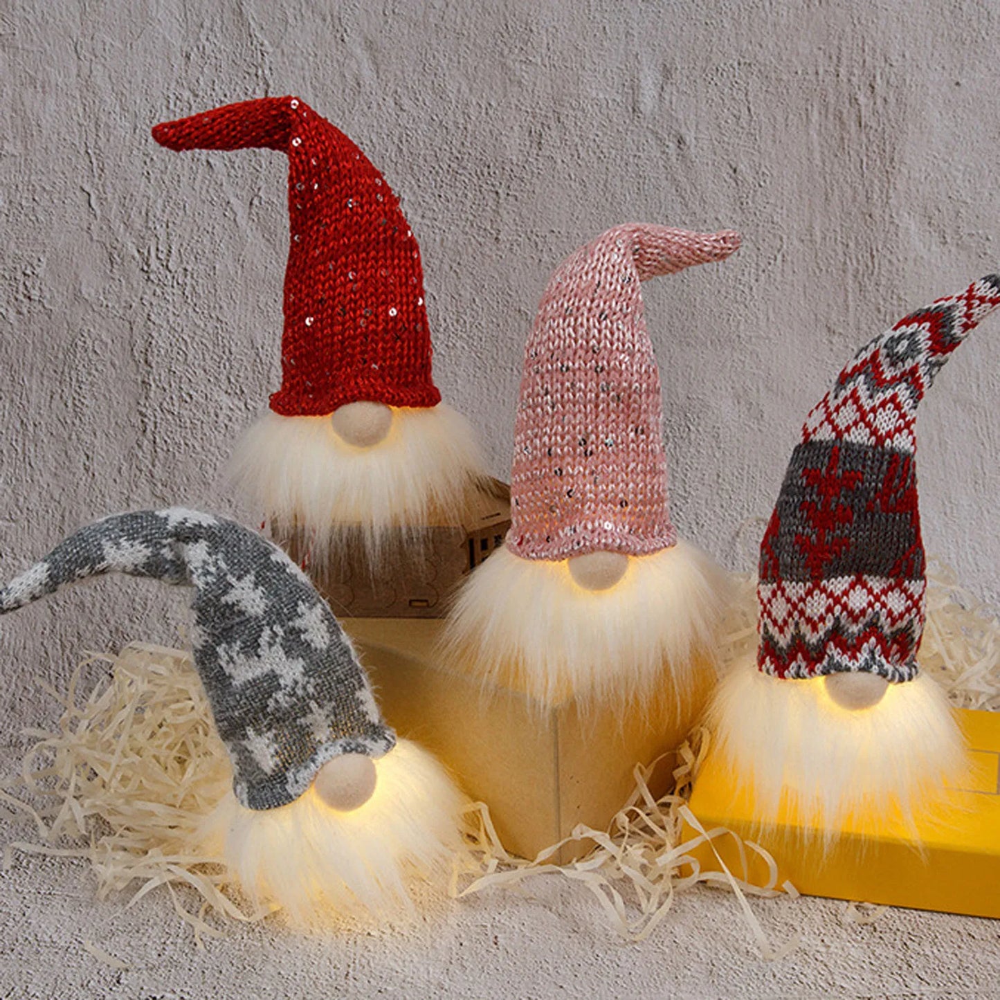 Christmas Gnome Plush Doll – Faceless Gonk Dwarf Xmas Ornament