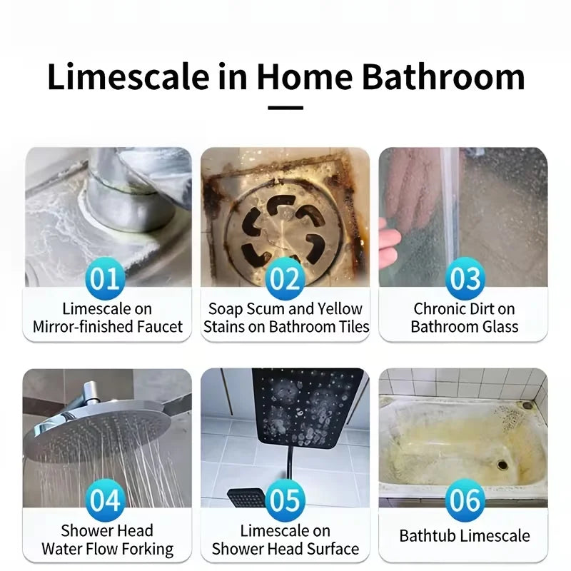 Shower Head Limescale Remover 100ml – Restores Shine & Flow