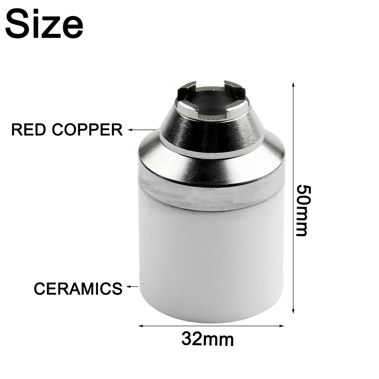 P80 Plasma Cutting Torch Nozzle Copper Protective Sleeve Welding