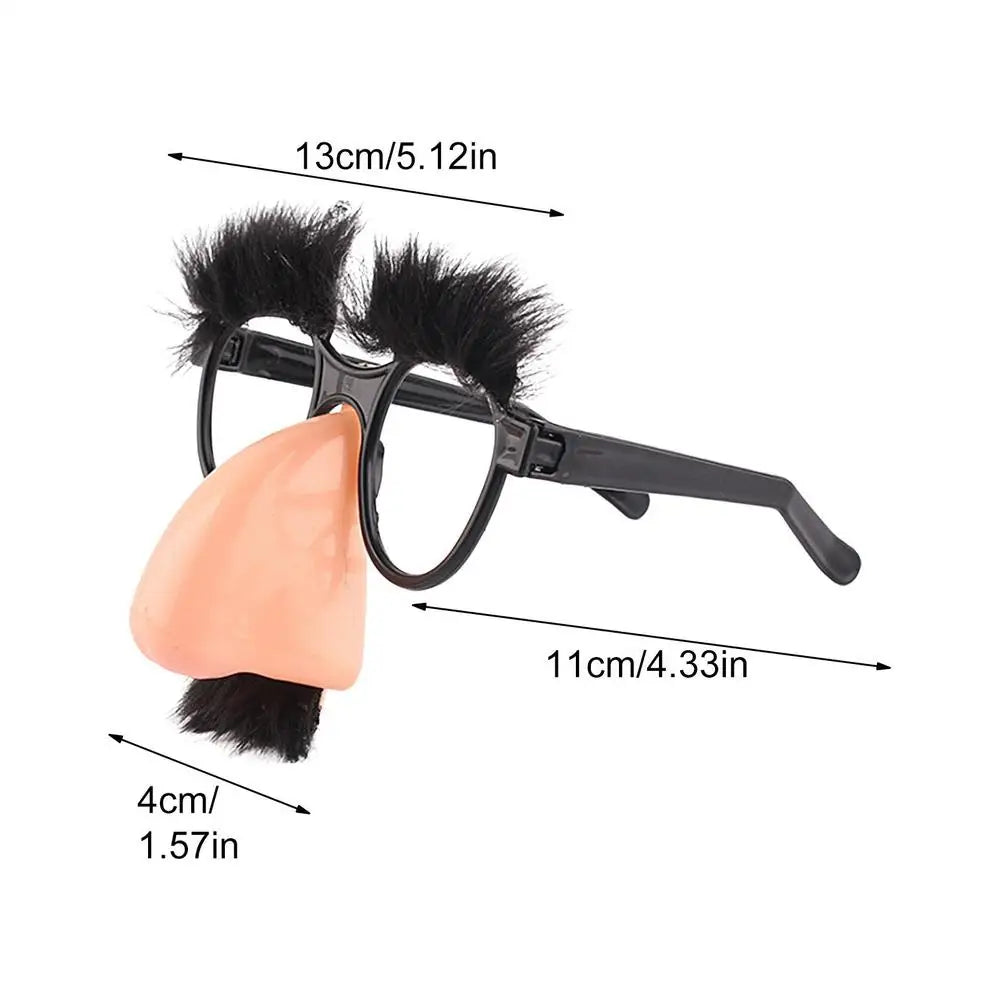Funny Big Nose Clown Glasses – Novelty Prank Party Prop