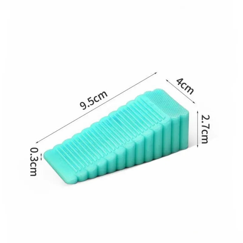 Silicone Wedge Door Stopper Non-Slip | 8 Colors | Home & Office