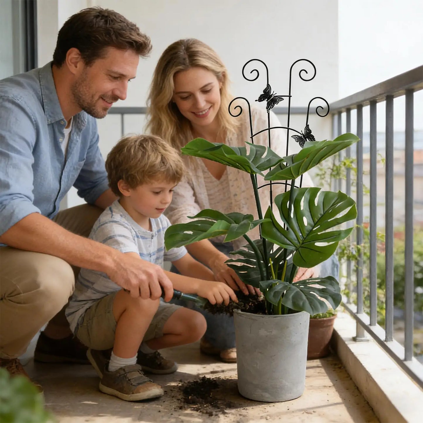 Metal Plant Support Stakes | Trellis for Tomato, Orchid & Vines