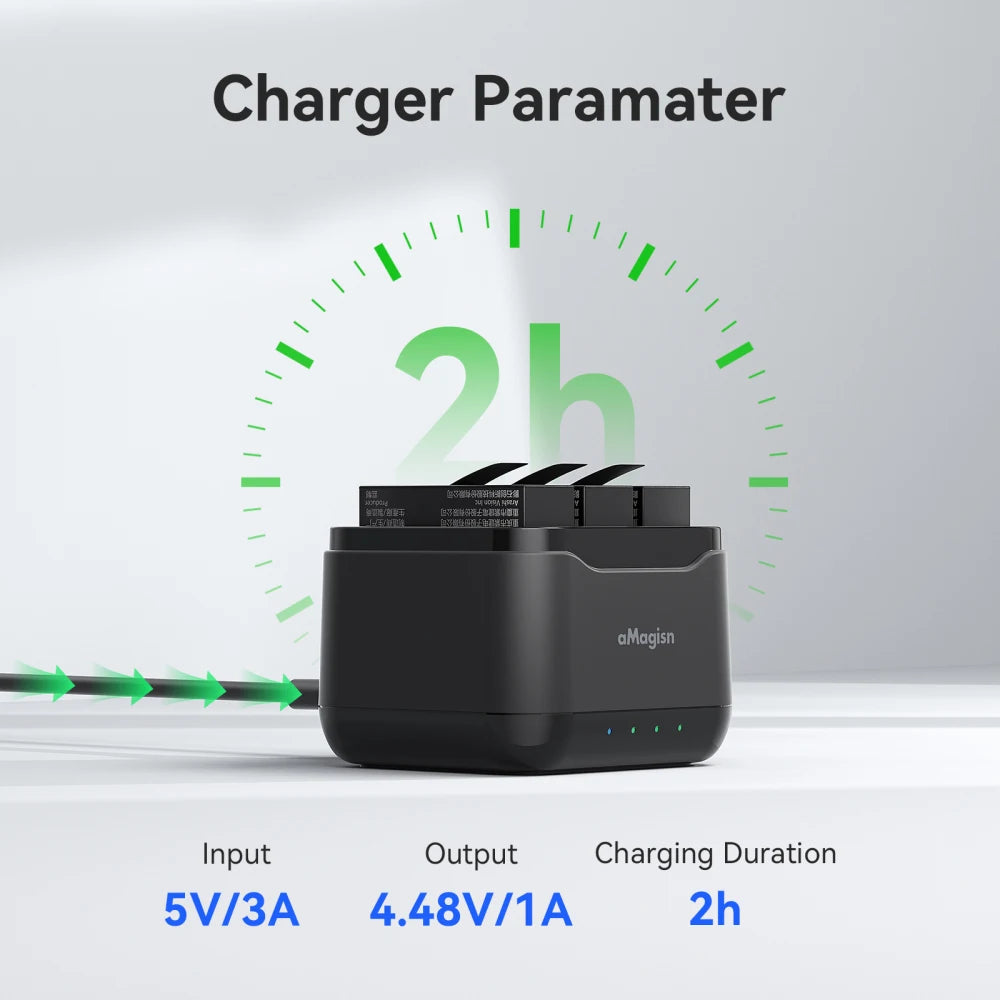 Insta360 Ace Pro 2 Triple Battery Fast Charger Box | Quick Charge