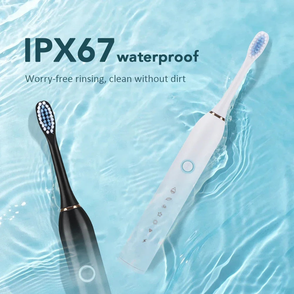 Hailicare Sonic Electric Toothbrush 6 Modes, 4 Heads, IPX67