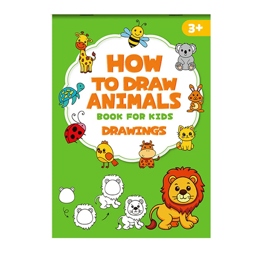 How Draw Animals Step-by-step Drawing Book- Learning Painting Perfect