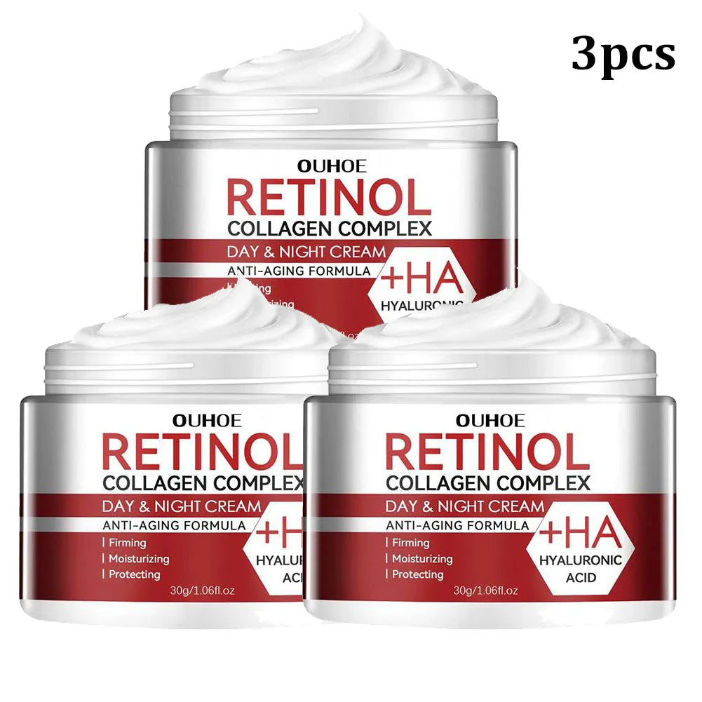 LAIKOU Retinol & Collagen Face Cream – 30g Brightening Hydrating Night Cream for Face & Under Eye, 1/2/3-Pack Peaceful Pleasures Health and Wellness 30g X3