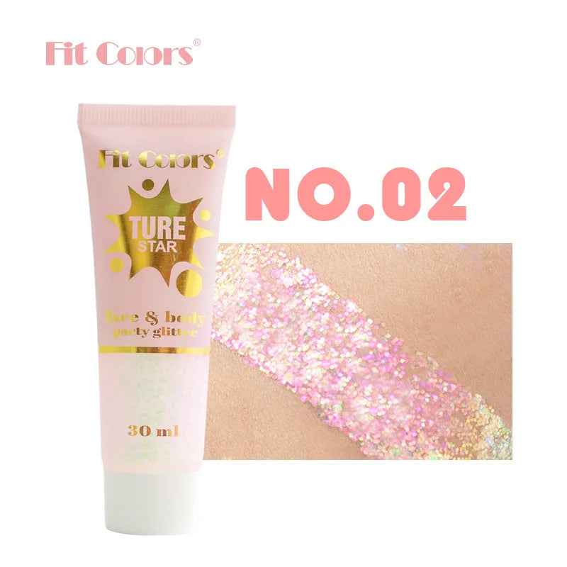 Chameleon Glitter Gel for Face, Body & Hair | Fit Colors