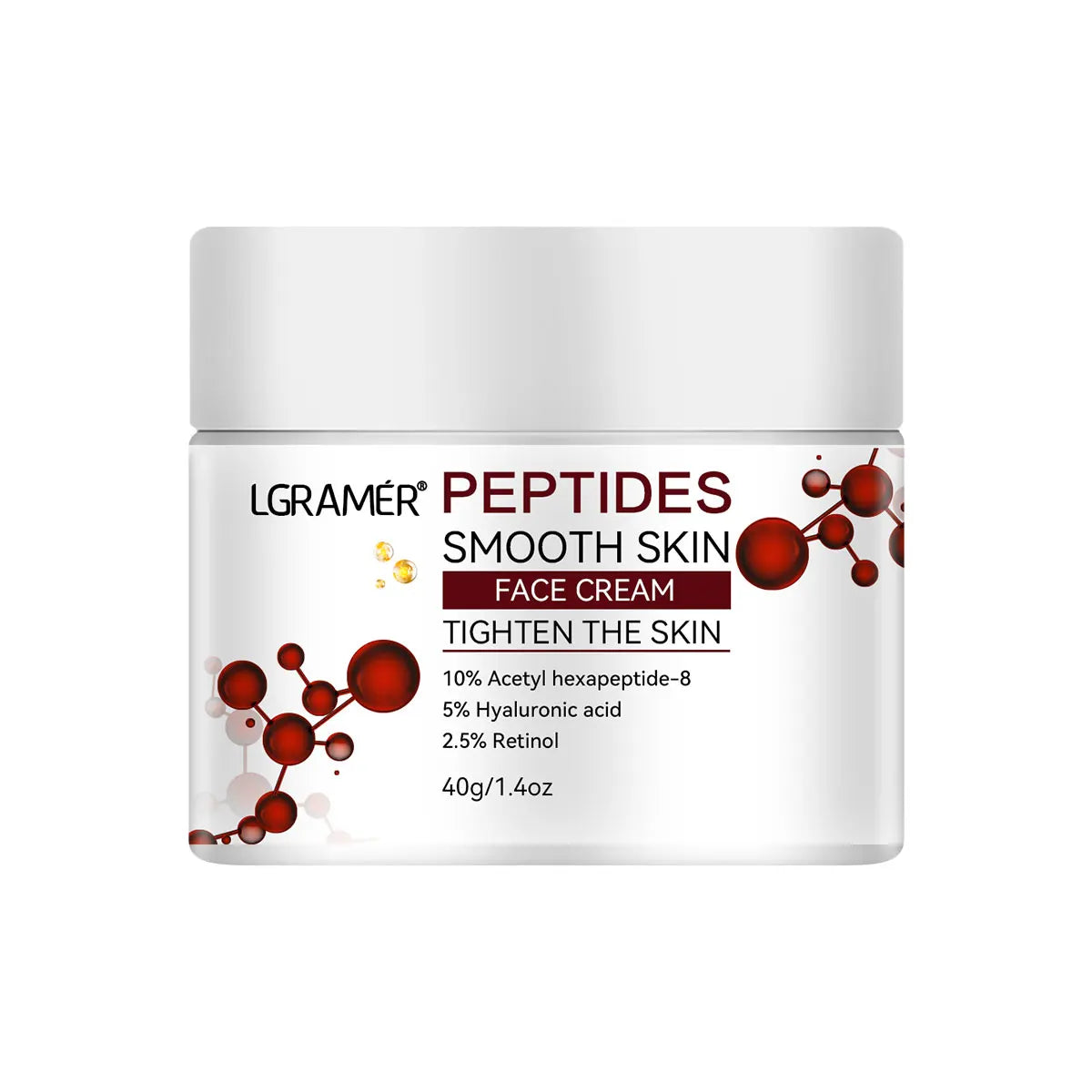 Advanced Peptide Facial Lifting Cream Lightens Fine Lines Firms Skin and Skincare for Younger Firmer and Smoother Skin Peaceful Pleasures Health and Wellness 40g