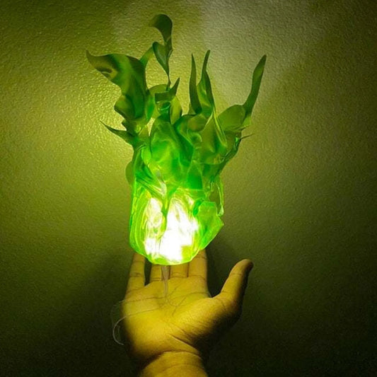 Halloween Decor Props Simulation Floating Fireball Lamp Artificial Fire Flame Atmosphere Light For Cosplay Role Play Party Peaceful Pleasures Health and Wellness