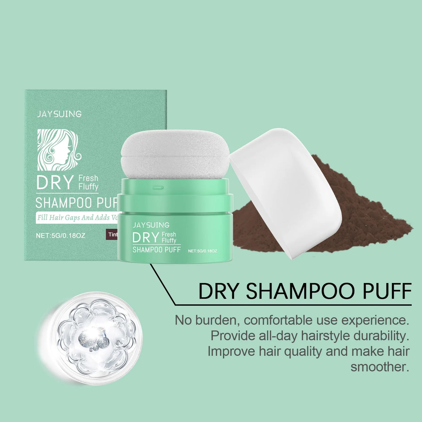 Jaysuing Matte Dry Hair Powder – Volume & Oil Control