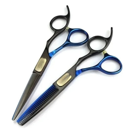 professional Japan 440c steel 6 inch Bull head hair cutting scissors haircut thinning barber cut shears hairdressing scissors Peaceful Pleasures Health and Wellness 1 set