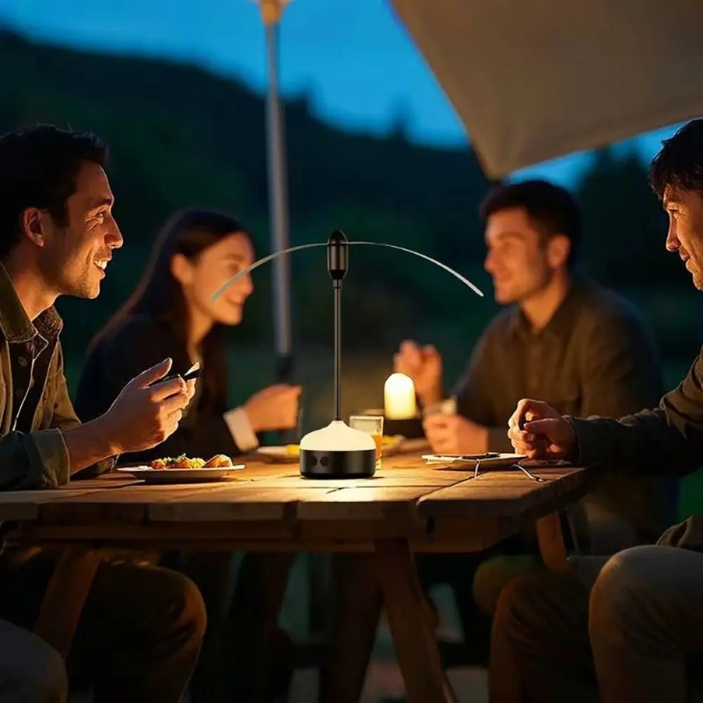 Foldable Portable Fan with Night Light & Insect Repellent Lamp