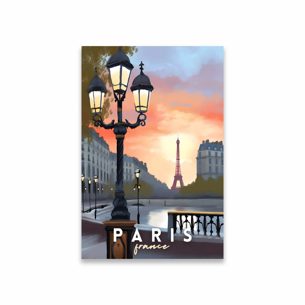 Elétricos de Lisboa Canvas Wall Art Vibrant Nature Landscape & Cityscape Poster, Modern Home Decor for Living Room Peaceful Pleasures Health and Wellness