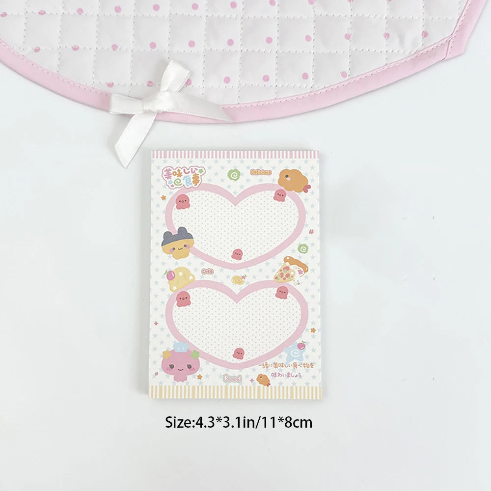 50 Sheets Cartoon Note Book Cute Non Sticky Message Notebook Student