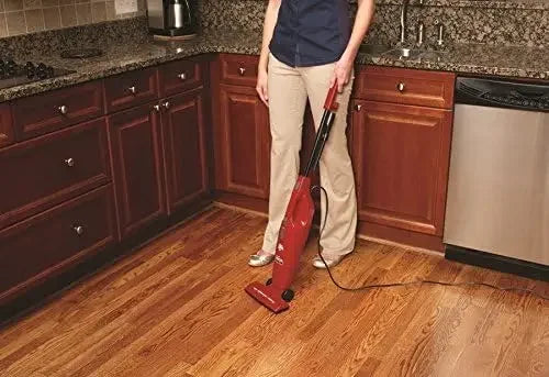 Lightweight Corded Bagless Stick Vacuum Cleaner with Handheld Mode, Red Peaceful Pleasures Health and Wellness
