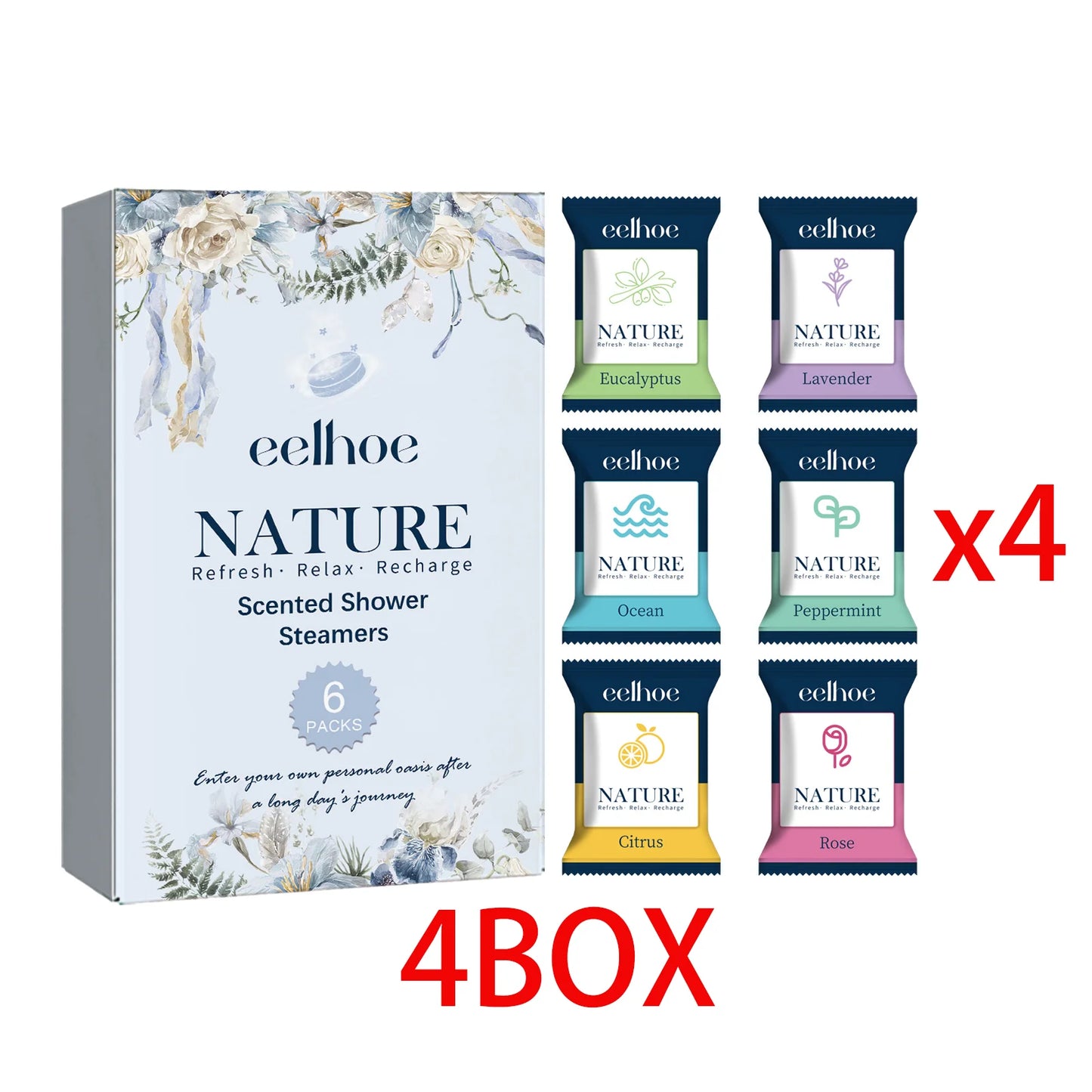6-Pack Aromatherapy Shower Steamers | Spa Shower Tablets