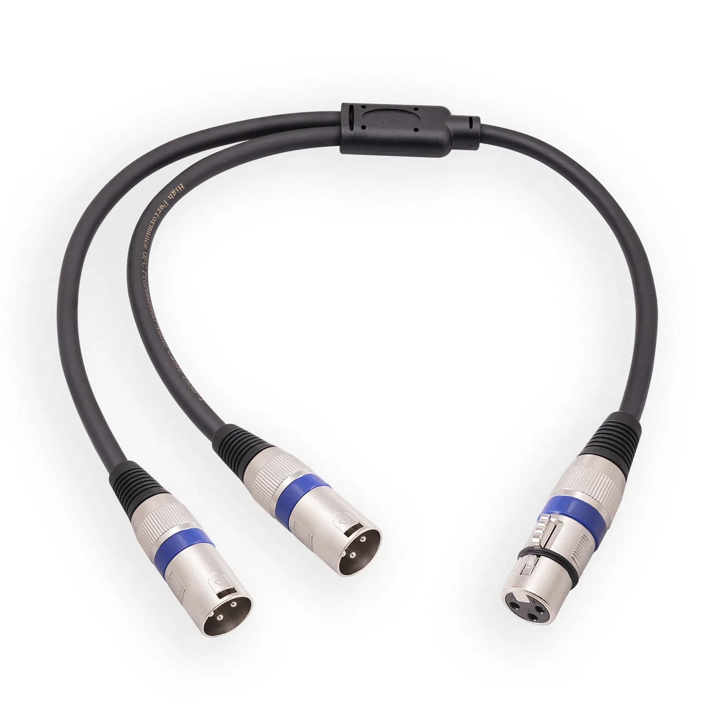 XLR Splitter Cable 3 Pin Female Dual Male Patch Y Balanced Microphone