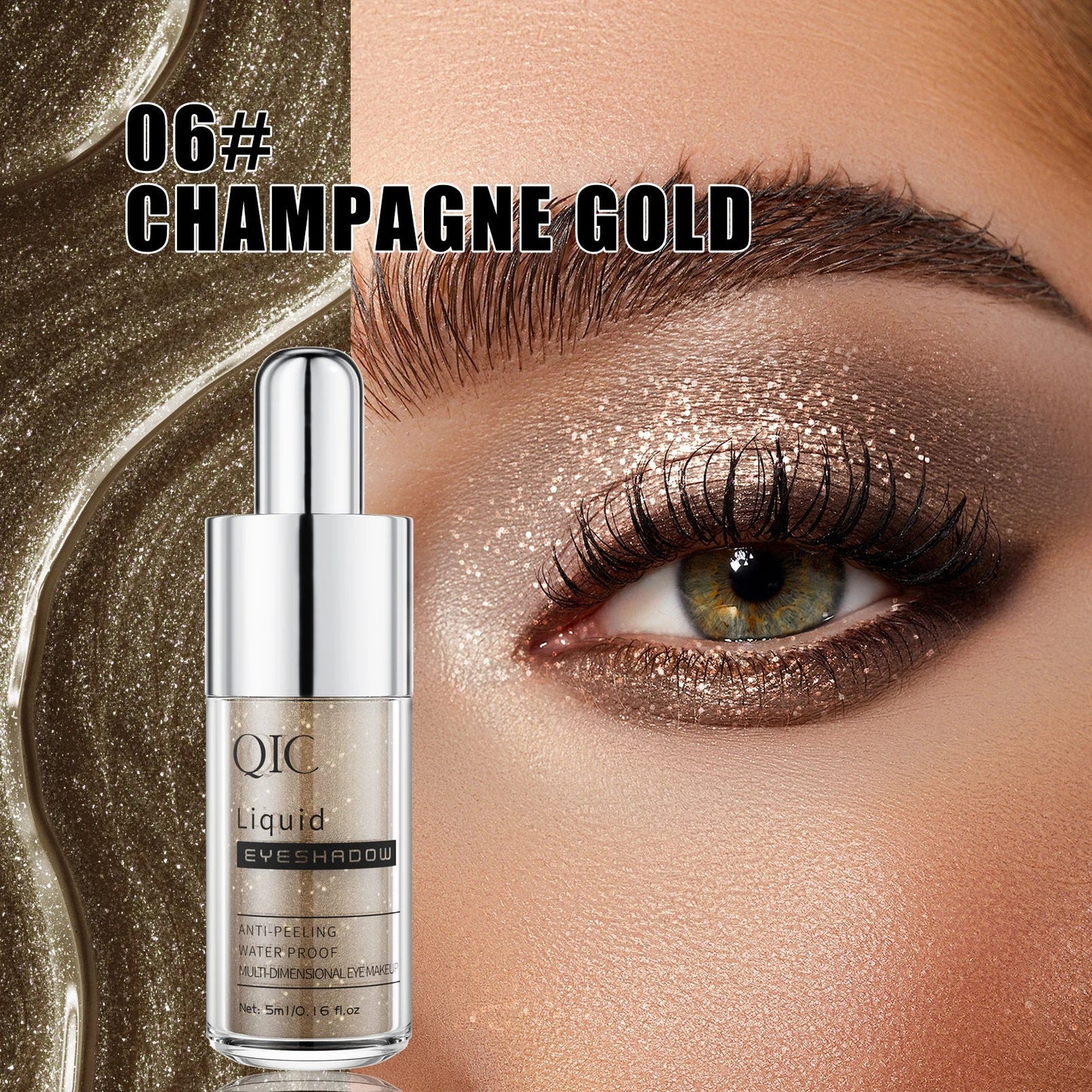 Diamond Sparkling Glitter Liquid Eyeliner – Waterproof & Quick Dry