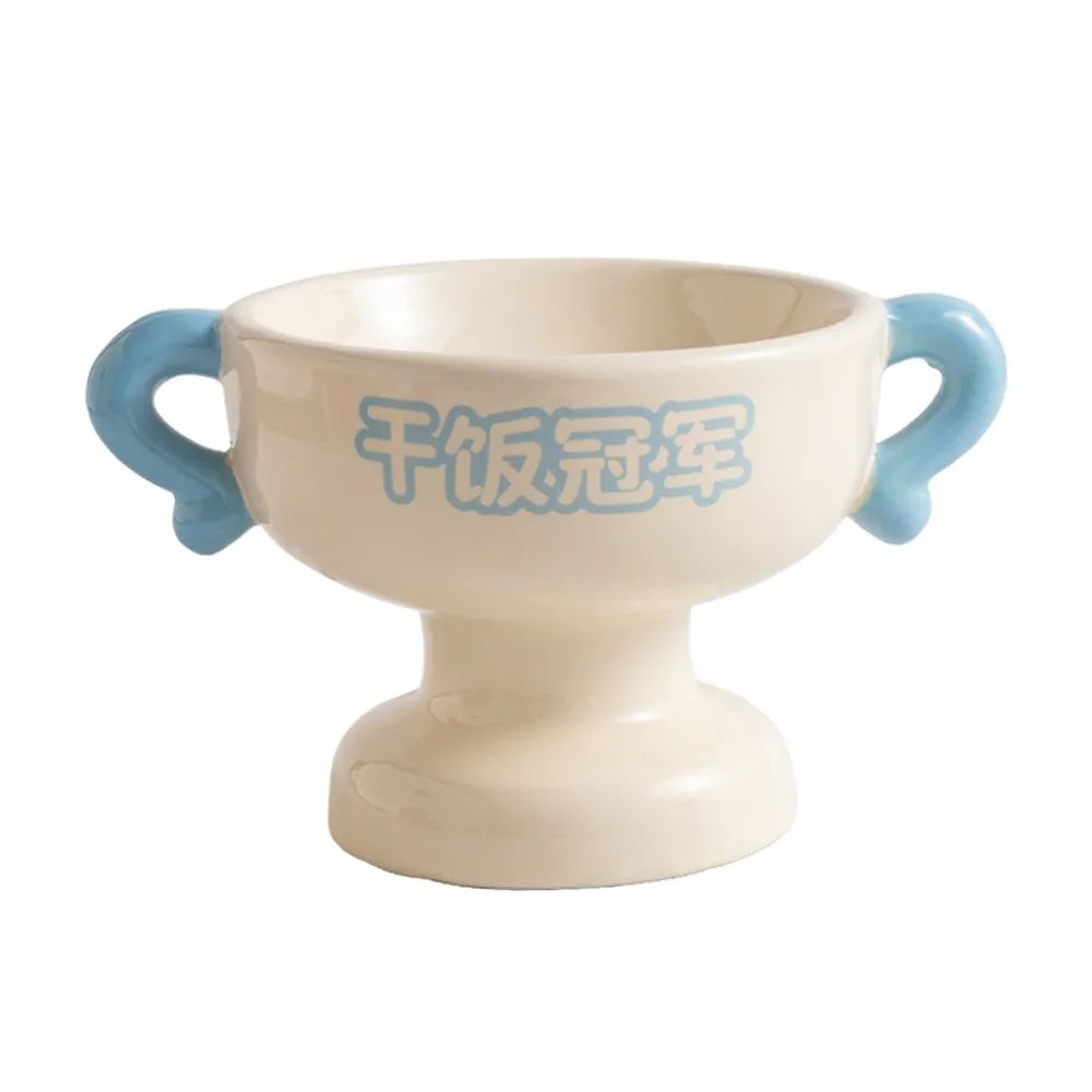 Elevated Ceramic Cat Bowl – Non-Slip Base | Food & Water