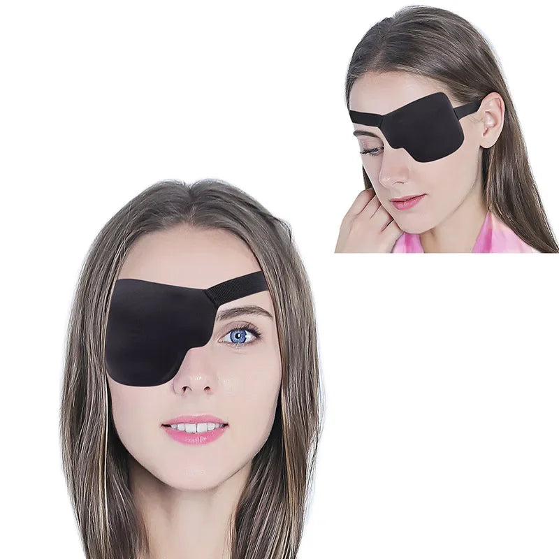 3D Concave Eye Patch for Lazy Eye & Amblyopia | Adjustable Black