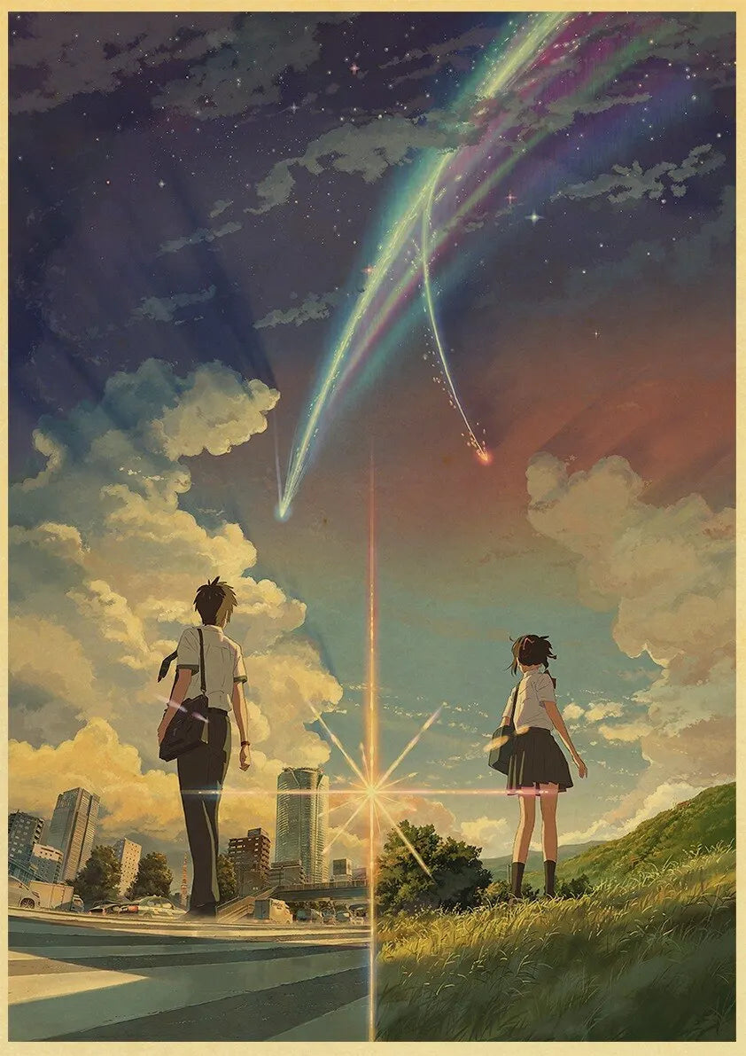 Your Name Anime Poster – Shinkai Makoto Canvas Wall Art