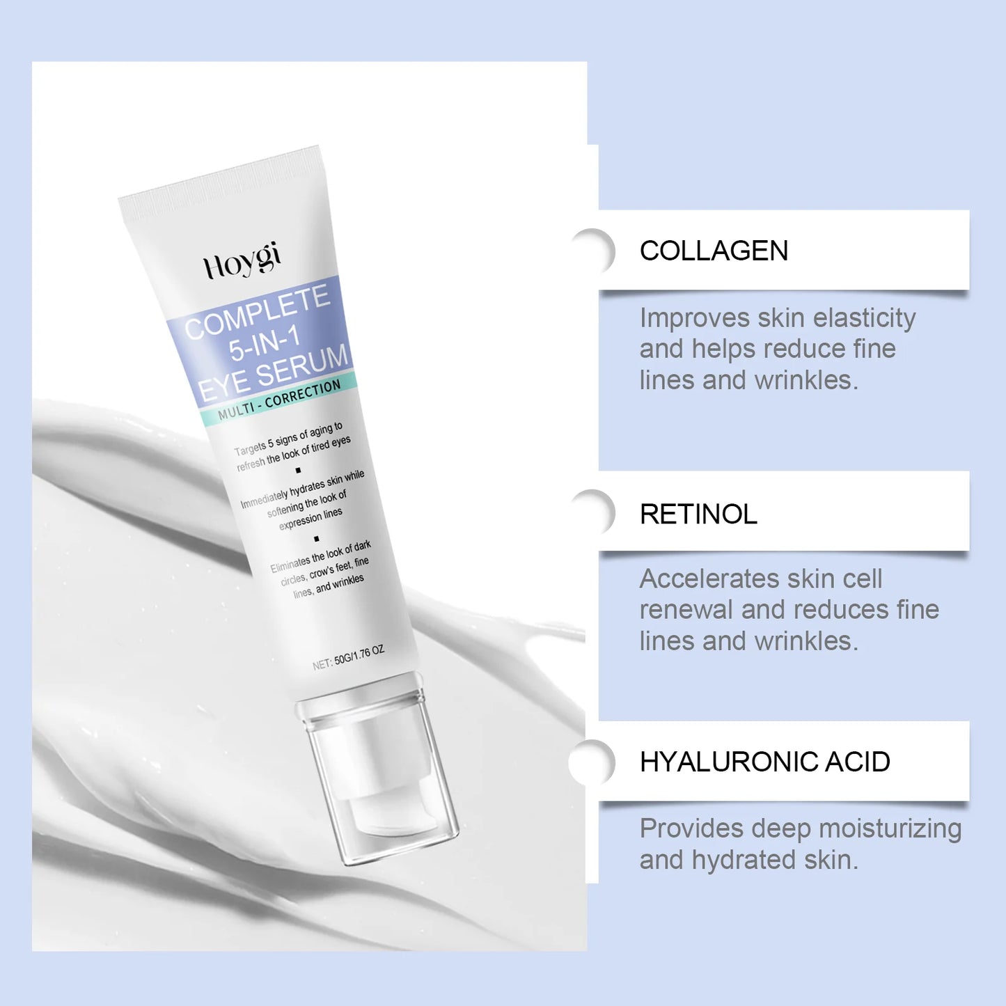 Hoygi Collagen 5-in-1 Eye Cream – Firm, Lift & Dark Circles