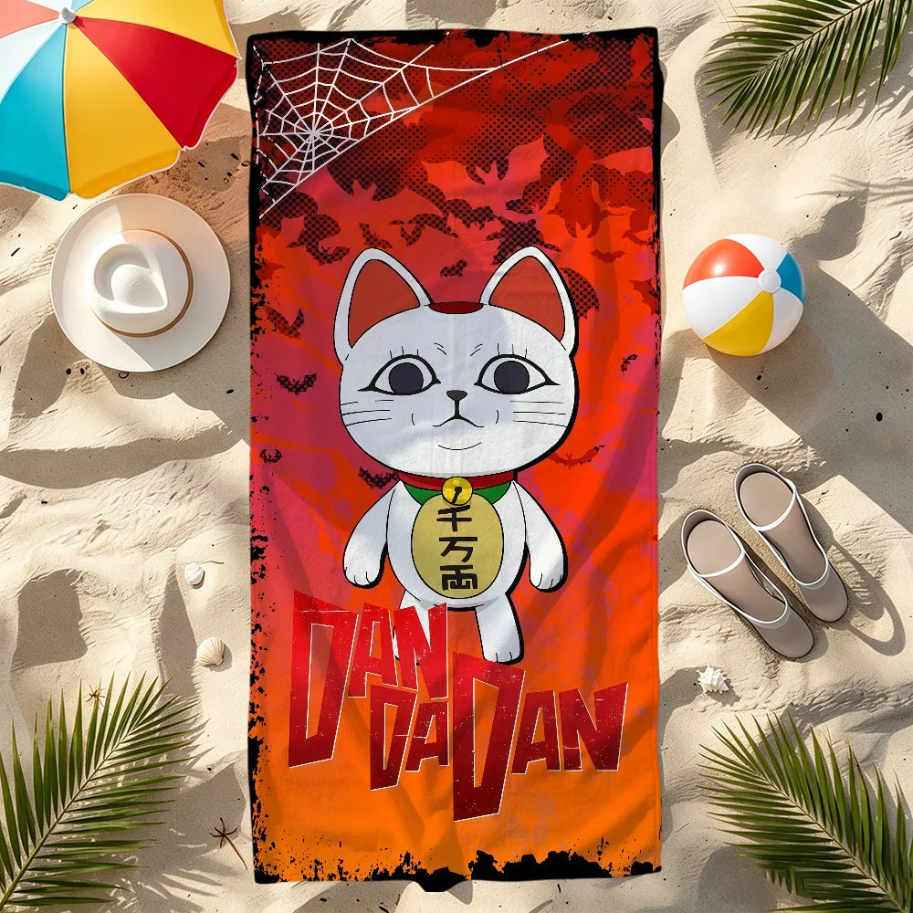 Anime Turbo Granny Cat Quick-Dry Beach Towel | Travel & Gym