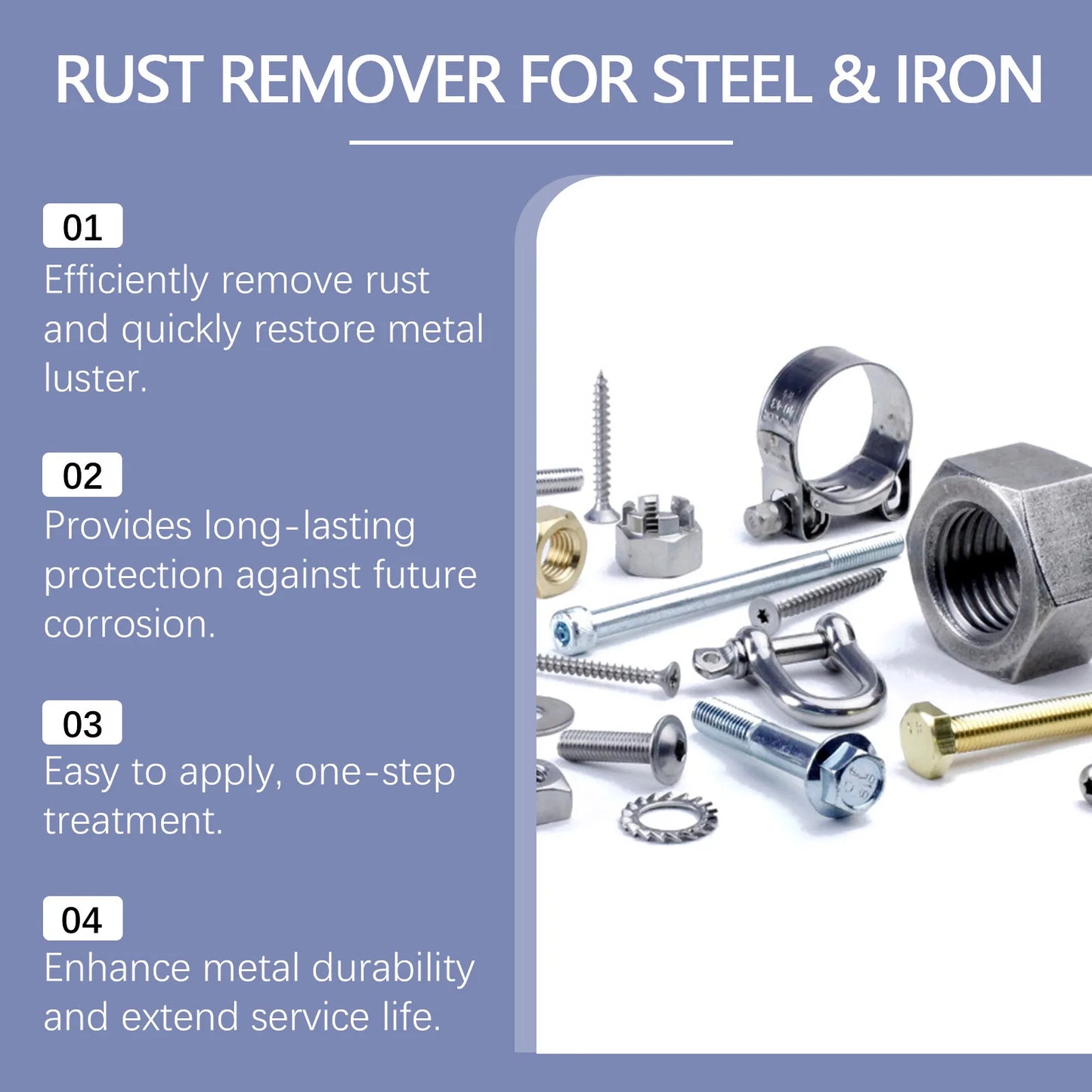 Jue-Fish Rust Remover Spray 120ml – Car Wheels, Faucets & Metal