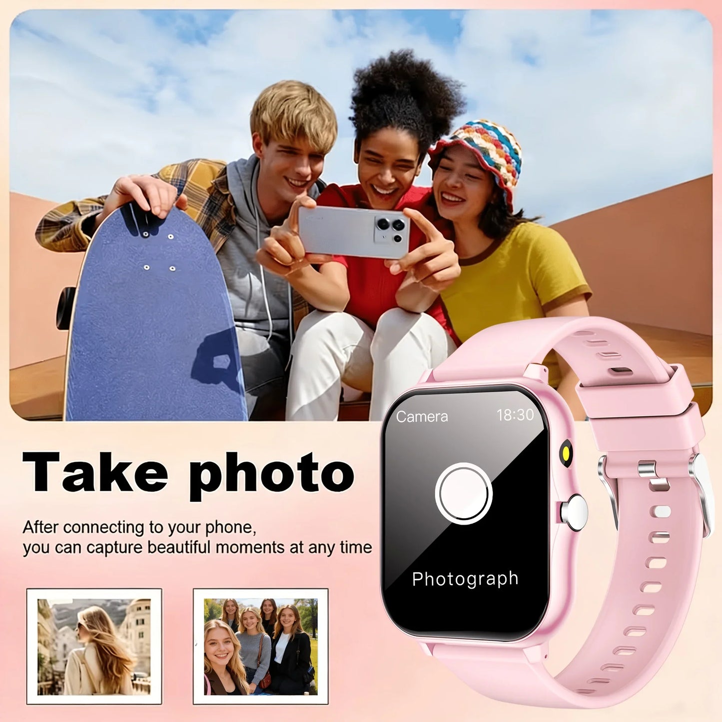 ERUN Smartwatch Fitness Tracker – Pedometer, Flashlight & Alexa